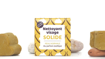 Nettoyant visage solide pour peau normale de la marque Lamazuna, pour une peau plus propre et parfaitement hydratatée