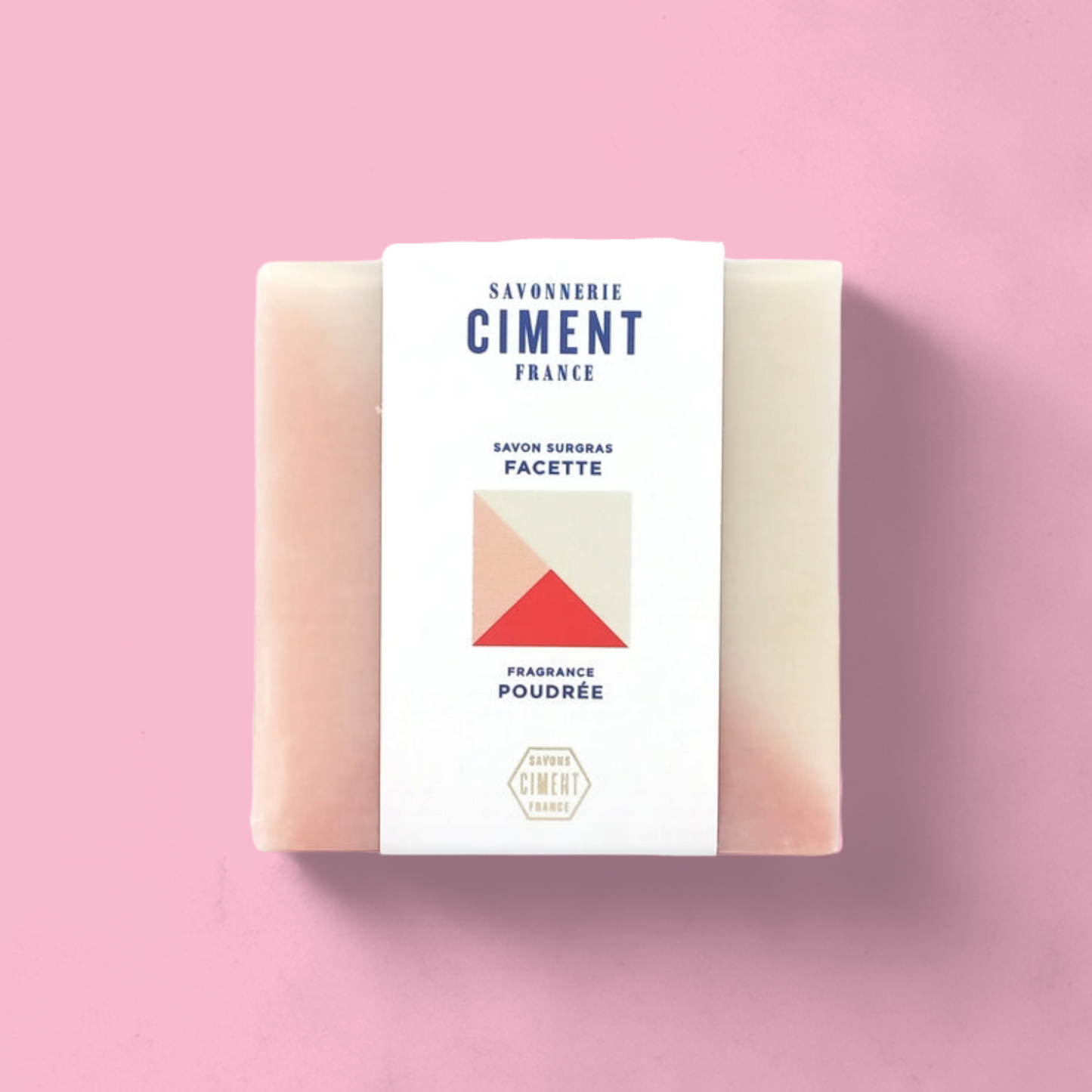 Savon surgras Facette - Ciment