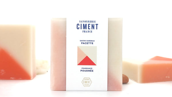 Savon surgras Facette - Ciment