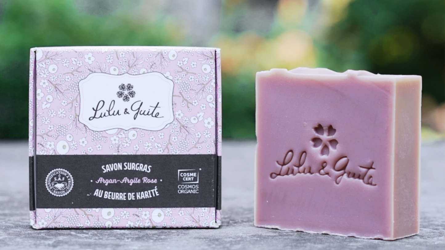 Savon surgras Argan et Argile rose - Lulu & Guite